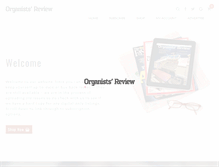 Tablet Screenshot of organistsreview.com